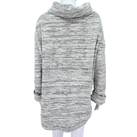 Anthropologie Saturday Sunday Cowl Neck Fleece Pullover Sweater Cream L - Picture 2 of 6